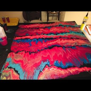 Abstract paintings on canvas